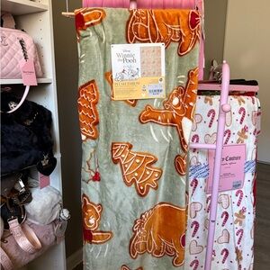 Disney Winnie the Pooh Blanket with Orange and Green